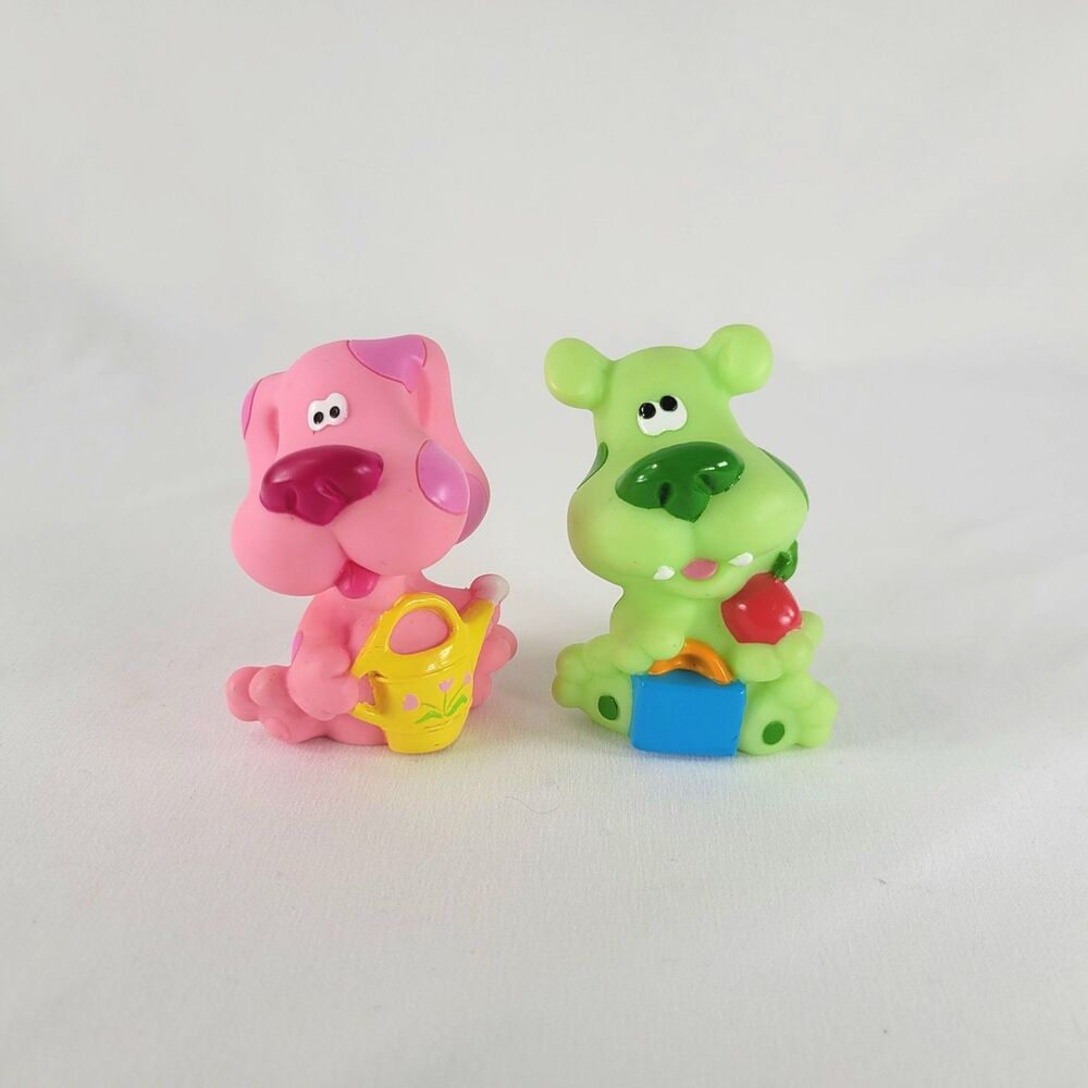 Vintage Blue’s Clues Figures 90s Y2K Magenta Green Puppy Dog Mattel Viacom Lot
